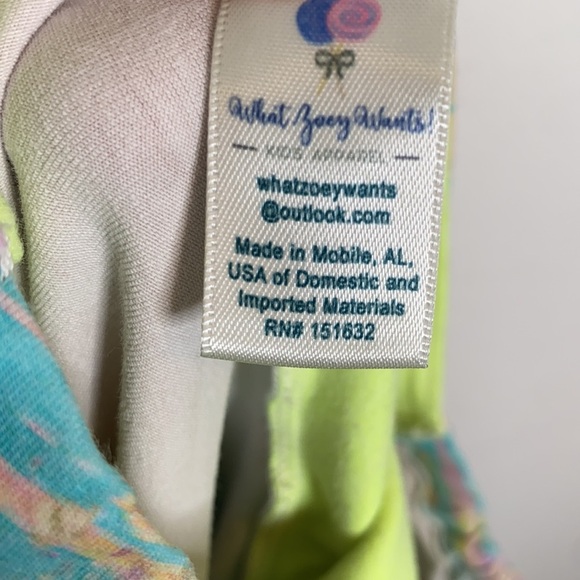 What Zoey Wants Girls' Pink & Blue Custom Fit & Flare Dress Girly Party size 10 - Picture 7 of 8